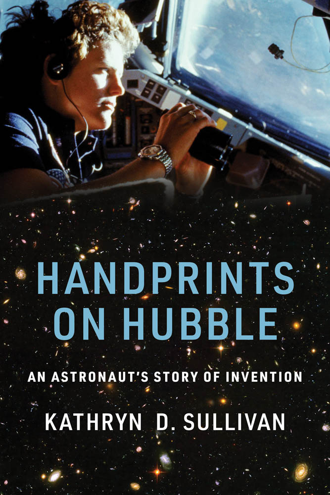 handprints on hubble an astronaut